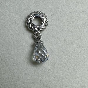 Judith Ripka Diamonique and Sterling Silver Charm